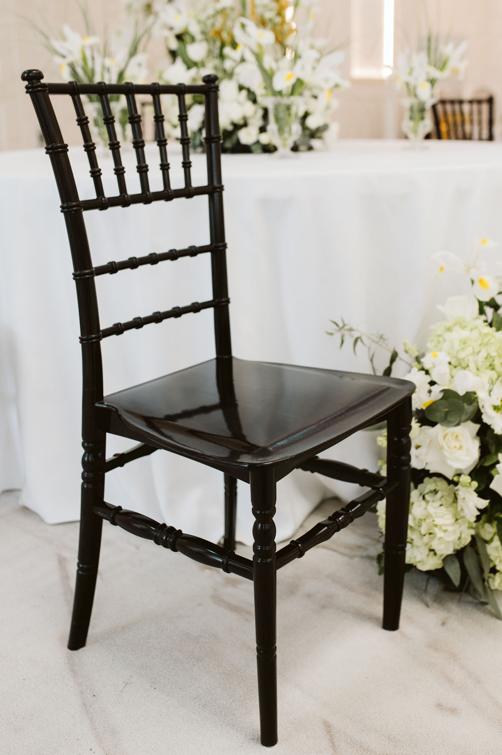 Krzesło Chiavari Tiffany czarne