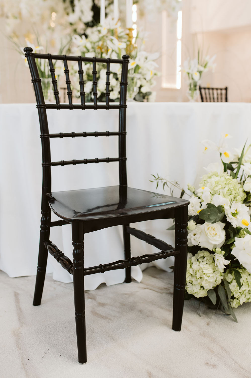 Krzesło Chiavari Tiffany czarne