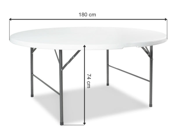 Tavolo pieghevole 180 cm (10-12 persone)
